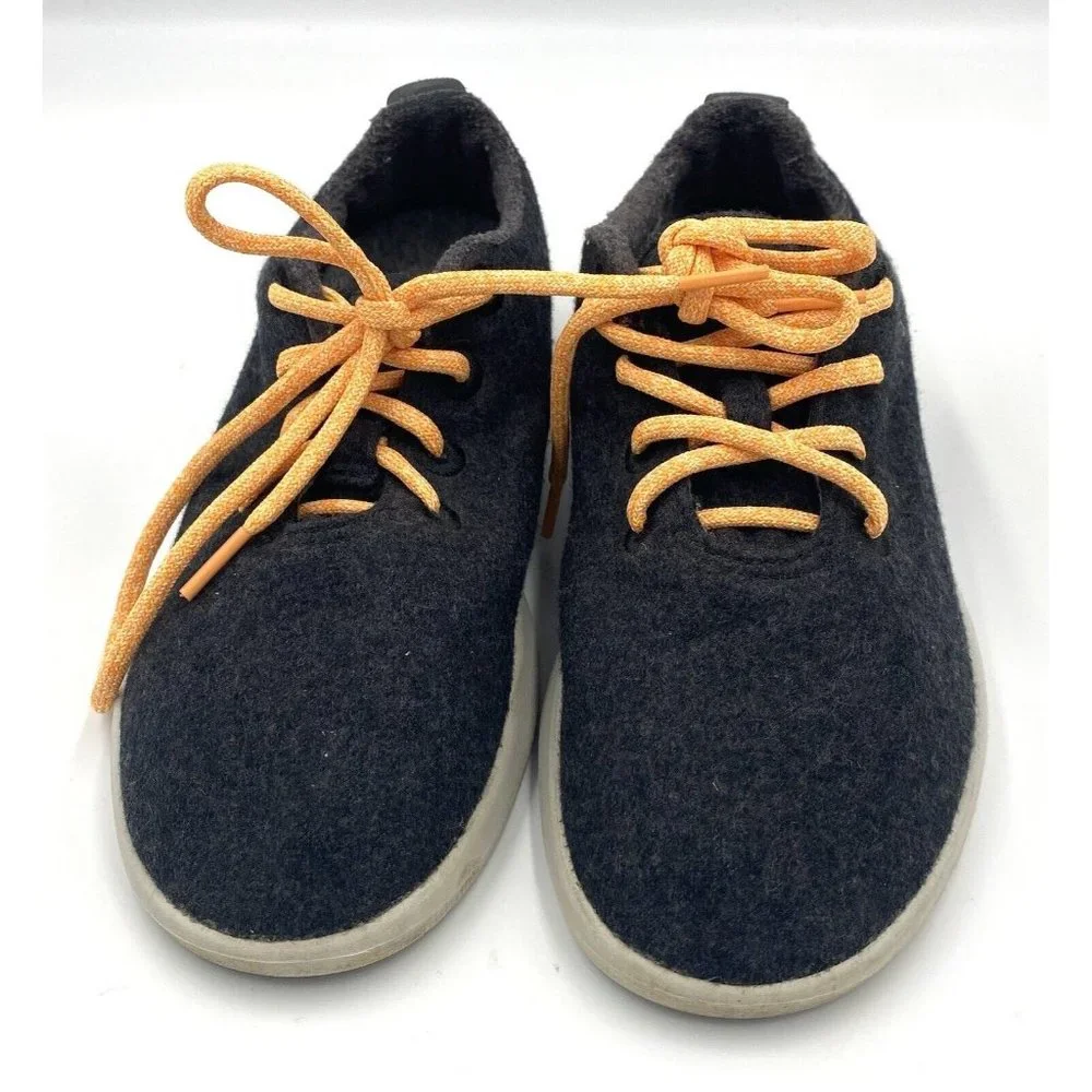 Allbirds Womens The Wool‎ Runners Grey Orange Laced PO 0162 Size 8